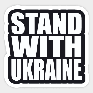 Stand with Ukraine Sticker